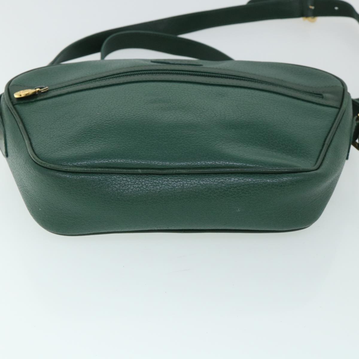 GUCCI Shoulder Bag Leather Green 001 093 1050 yk8648