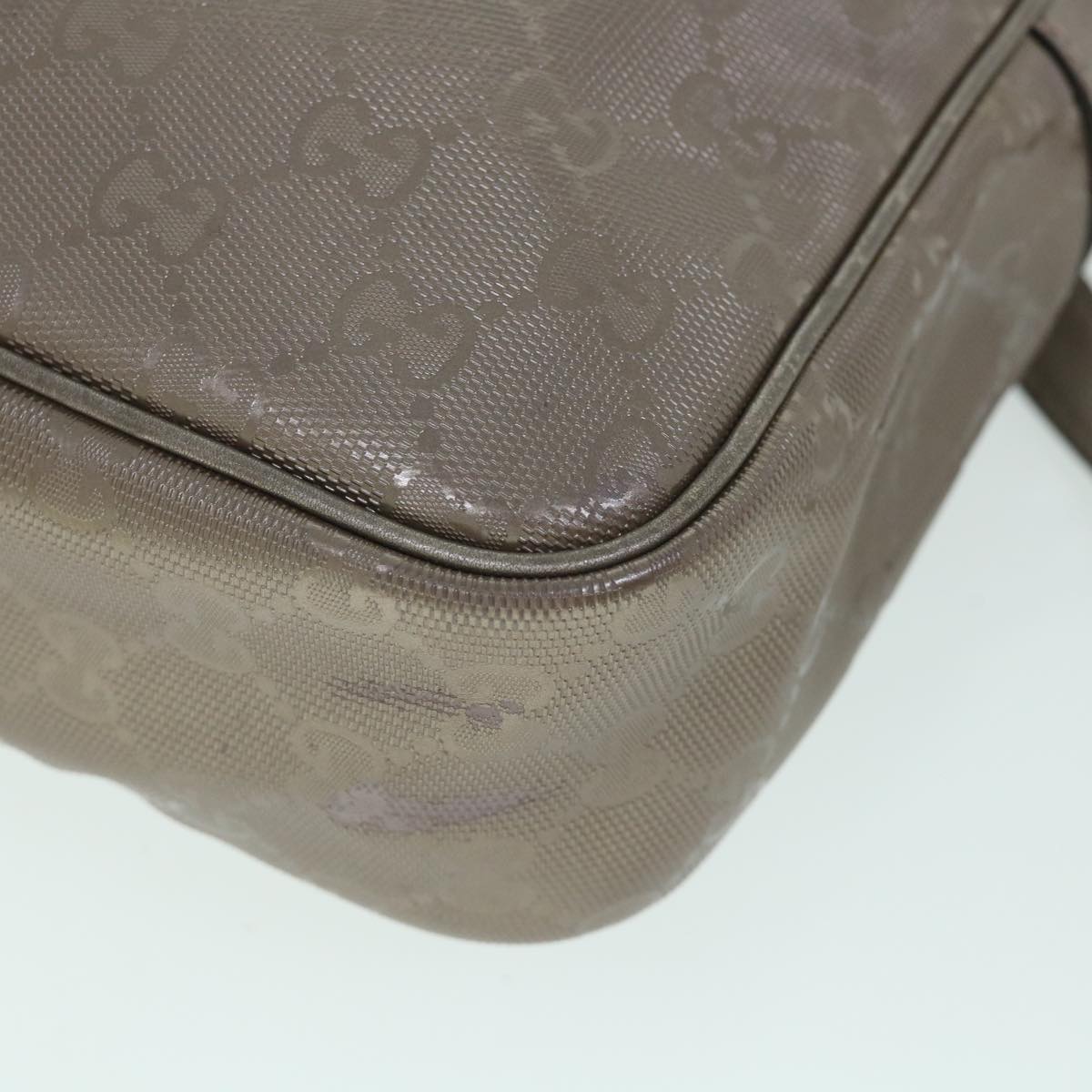 GUCCI GG Canvas Shoulder Bag PVC Leather Brown 233268 yk8653