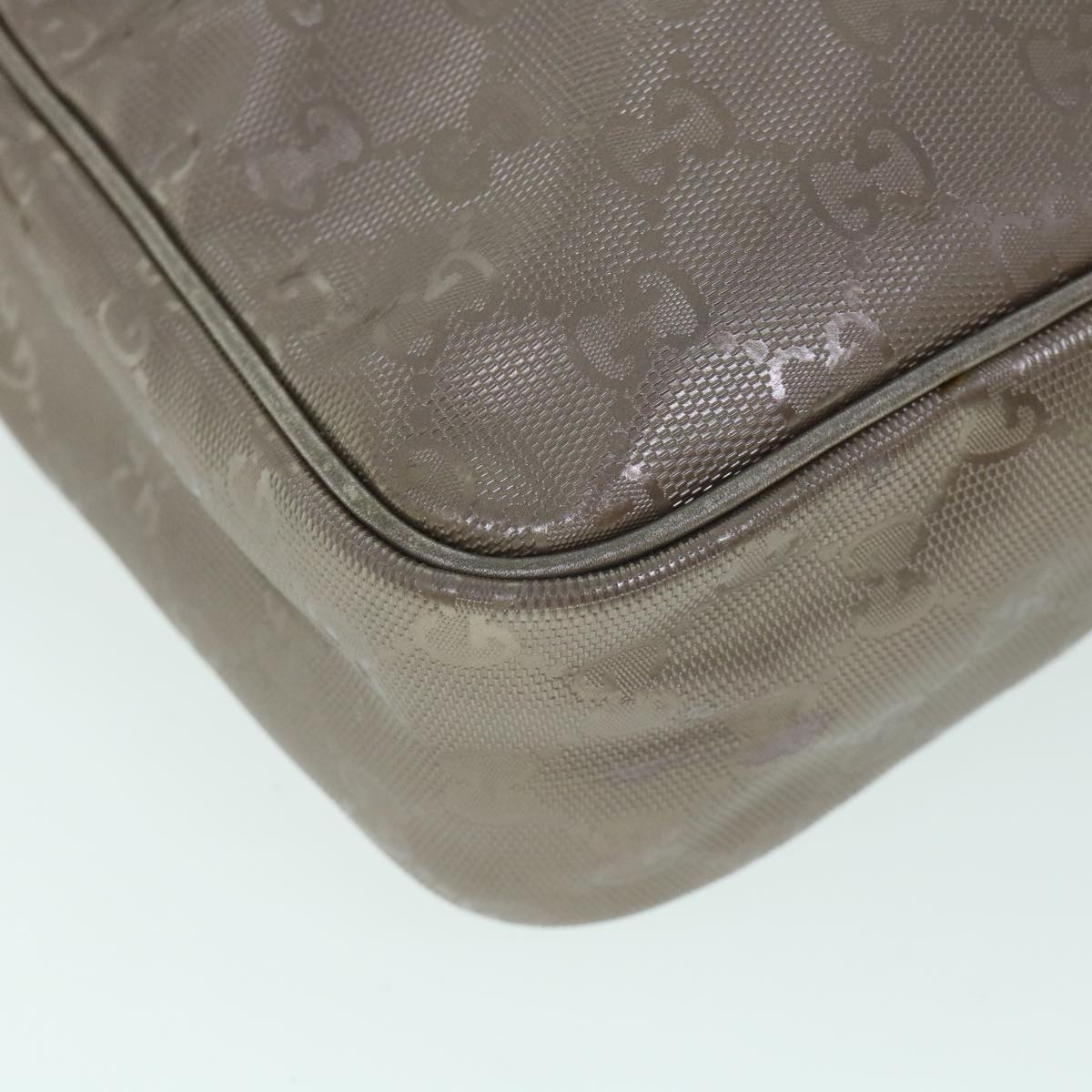 GUCCI GG Canvas Shoulder Bag PVC Leather Brown 233268 yk8653