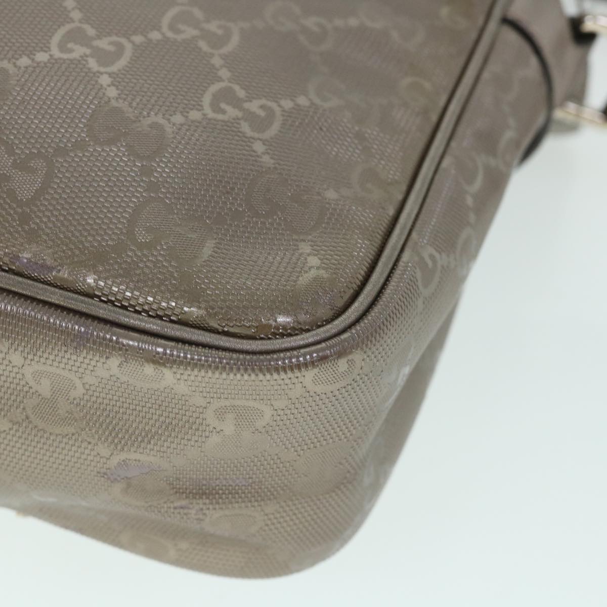 GUCCI GG Canvas Shoulder Bag PVC Leather Brown 233268 yk8653