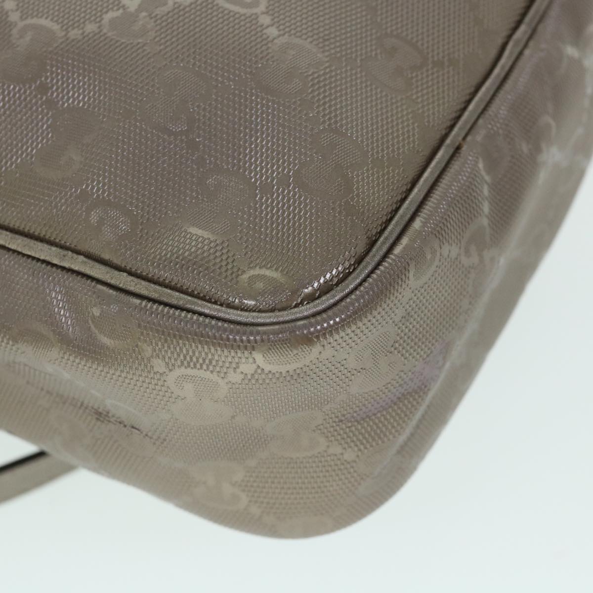 GUCCI GG Canvas Shoulder Bag PVC Leather Brown 233268 yk8653
