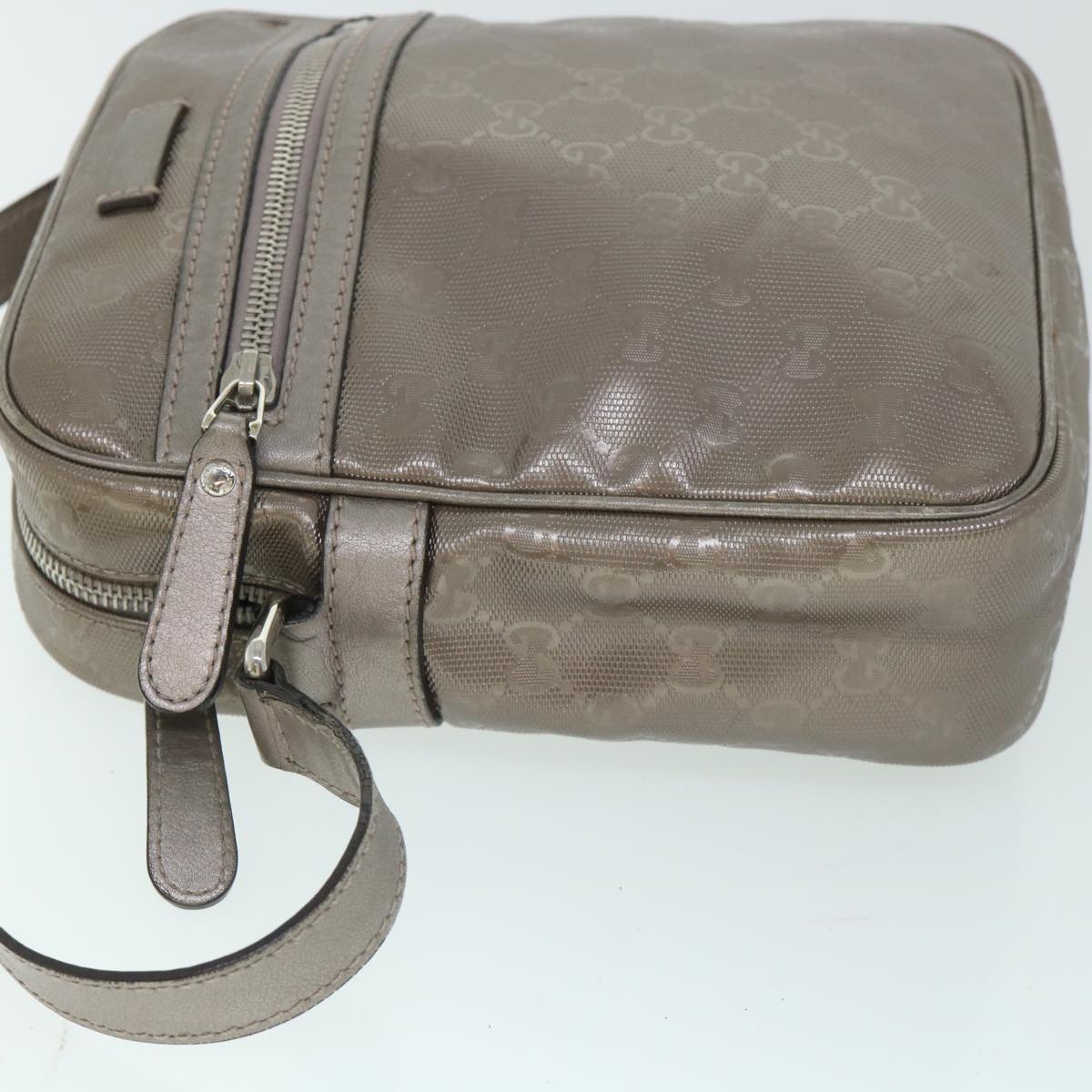 GUCCI GG Canvas Shoulder Bag PVC Leather Brown 233268 yk8653