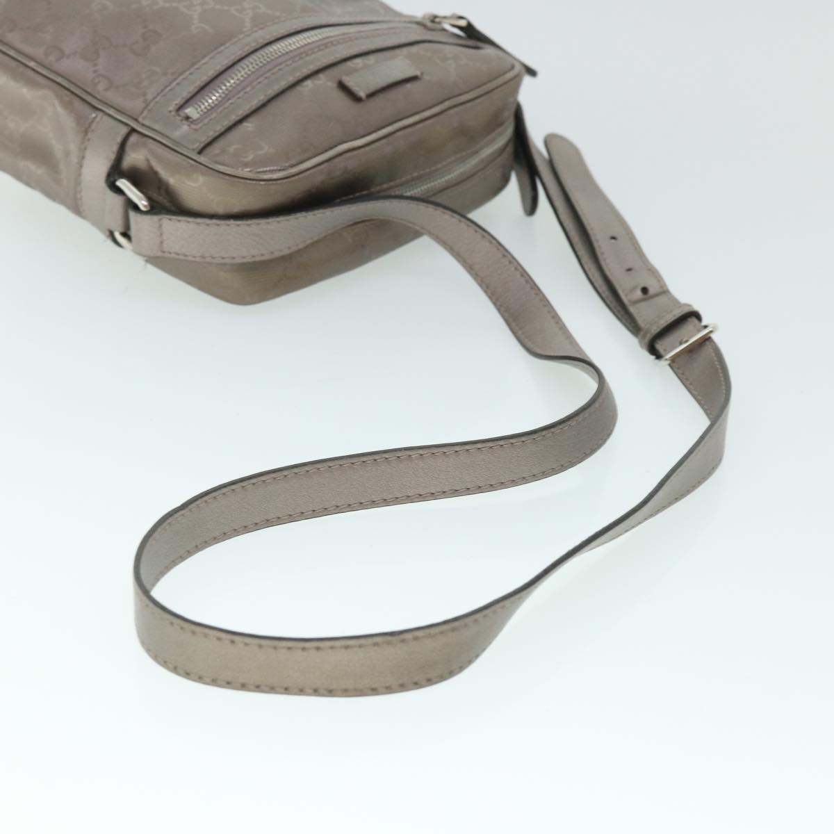GUCCI GG Canvas Shoulder Bag PVC Leather Brown 233268 yk8653