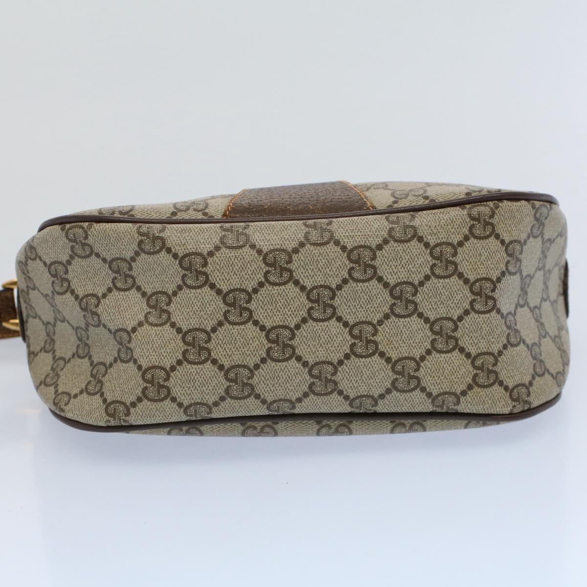 GUCCI GG Canvas Web Sherry Line Shoulder Bag Beige Red 89 02 032 yk8654