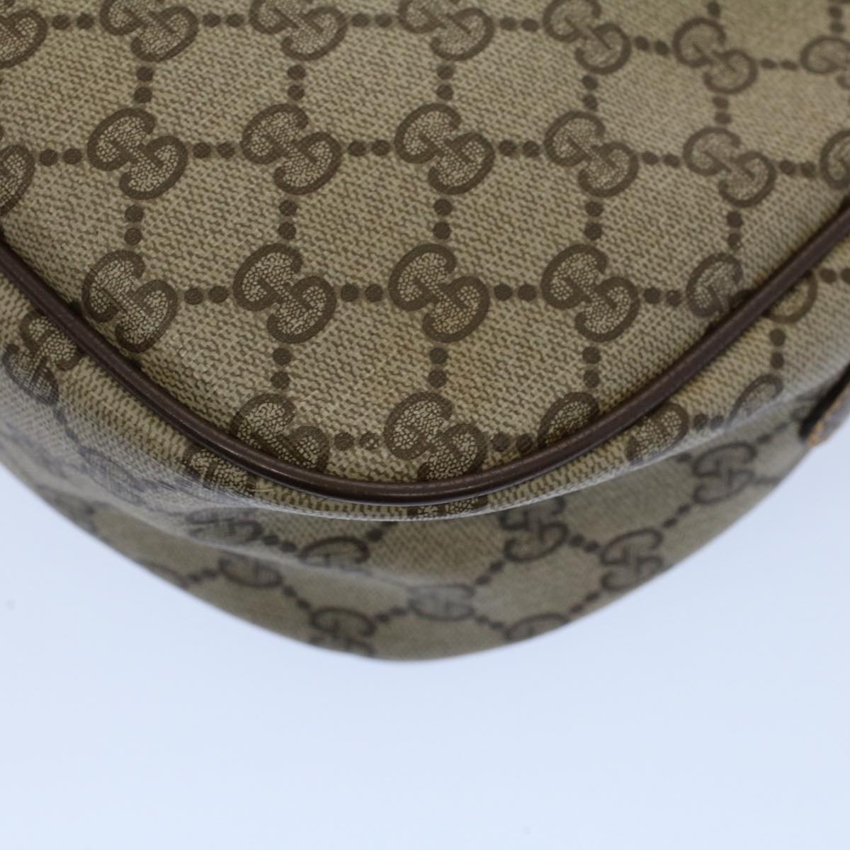 GUCCI GG Canvas Web Sherry Line Shoulder Bag Beige Red 89 02 032 yk8654