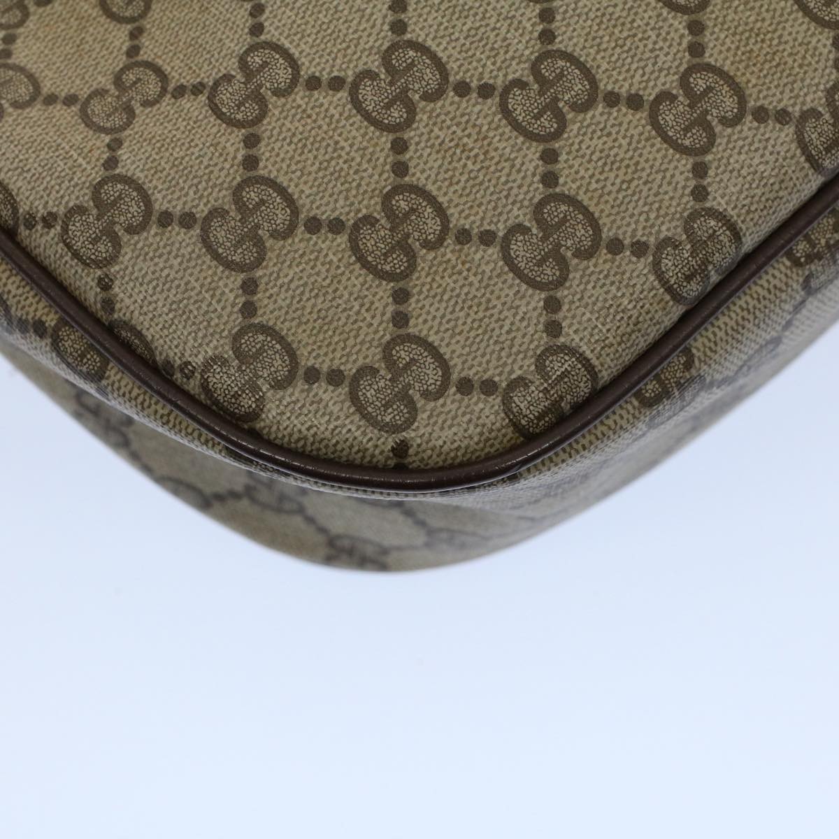 GUCCI GG Canvas Web Sherry Line Shoulder Bag Beige Red 89 02 032 yk8654