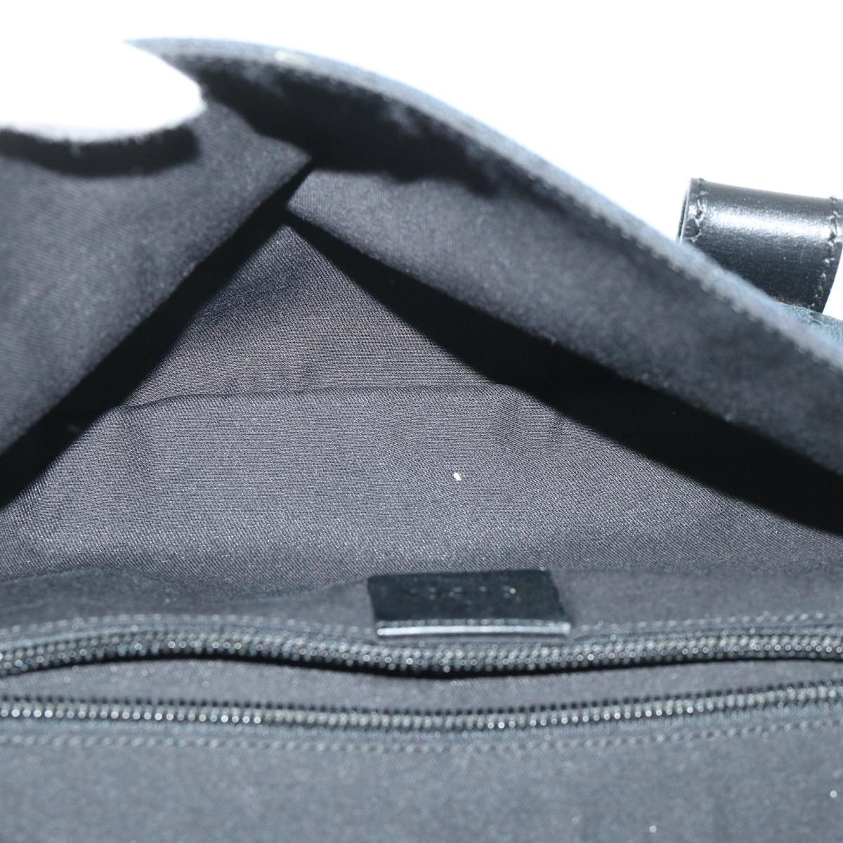 GUCCI GG Canvas Body Bag Leather Black 145851 yk8669