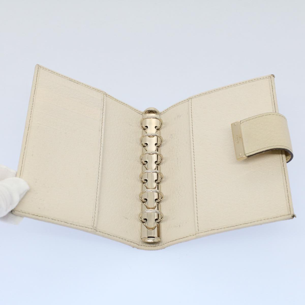 GUCCI GG Canvas Day Planner Cover Beige 115240 yk8673