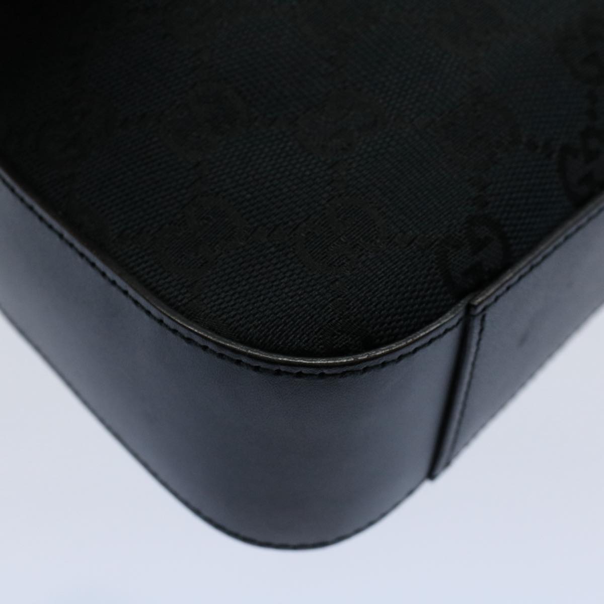 GUCCI GG Canvas Shoulder Bag Black 001 3812 yk8676