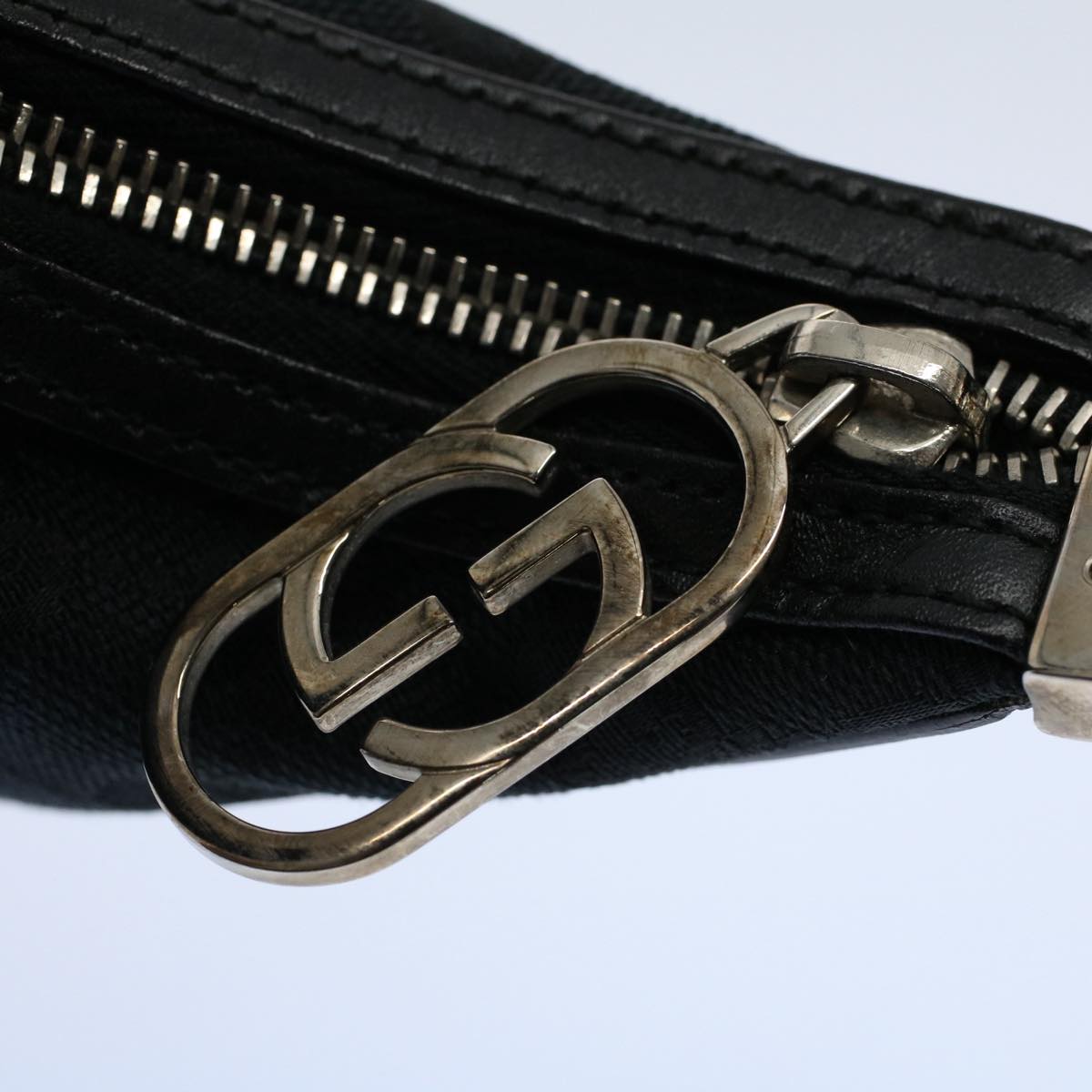 GUCCI GG Canvas Shoulder Bag Black 001 3812 yk8676