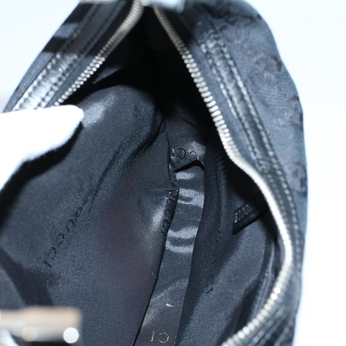 GUCCI GG Canvas Shoulder Bag Black 001 3812 yk8676