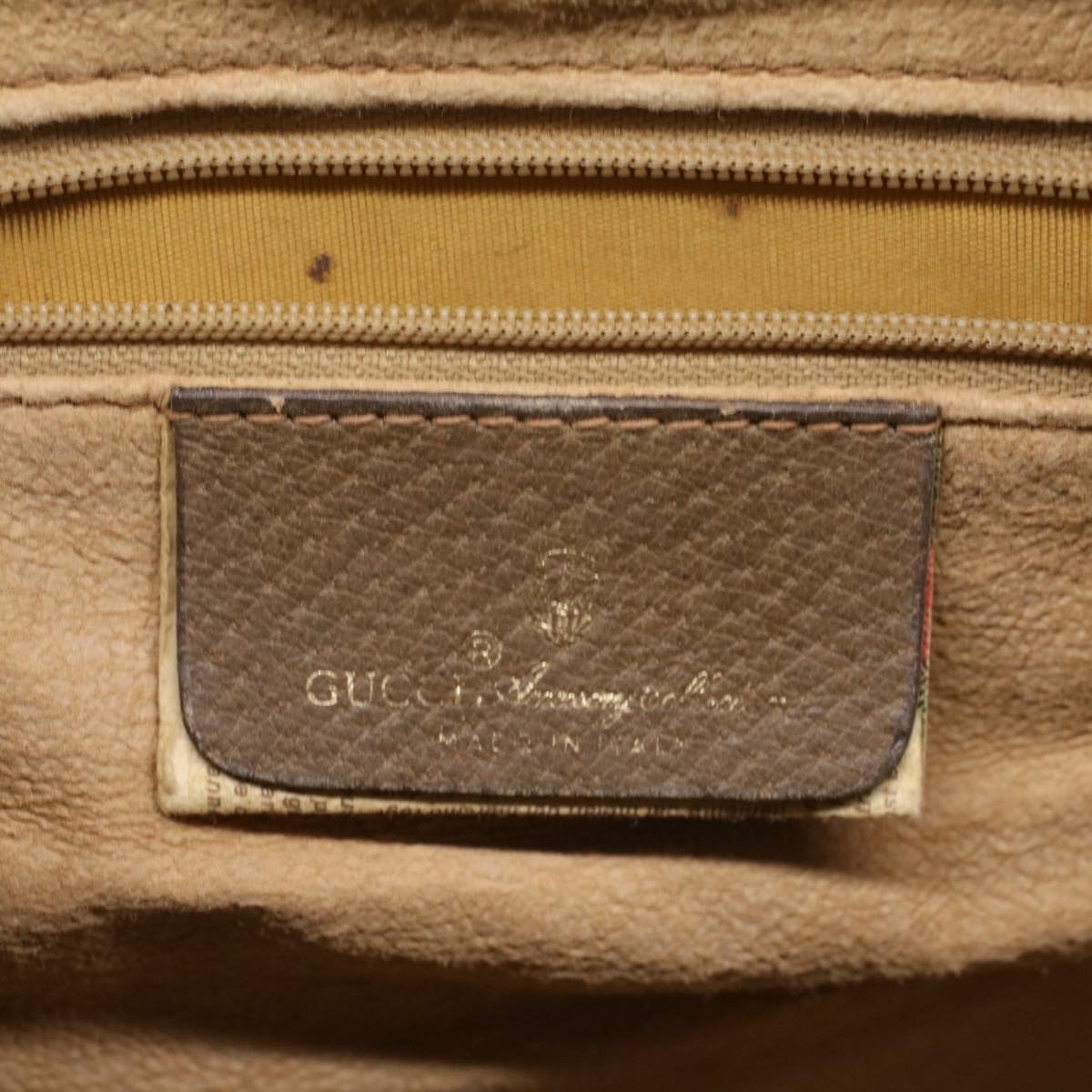 GUCCI GG Canvas Web Sherry Line Boston Bag Beige Red Green 39 02 007 yk8683