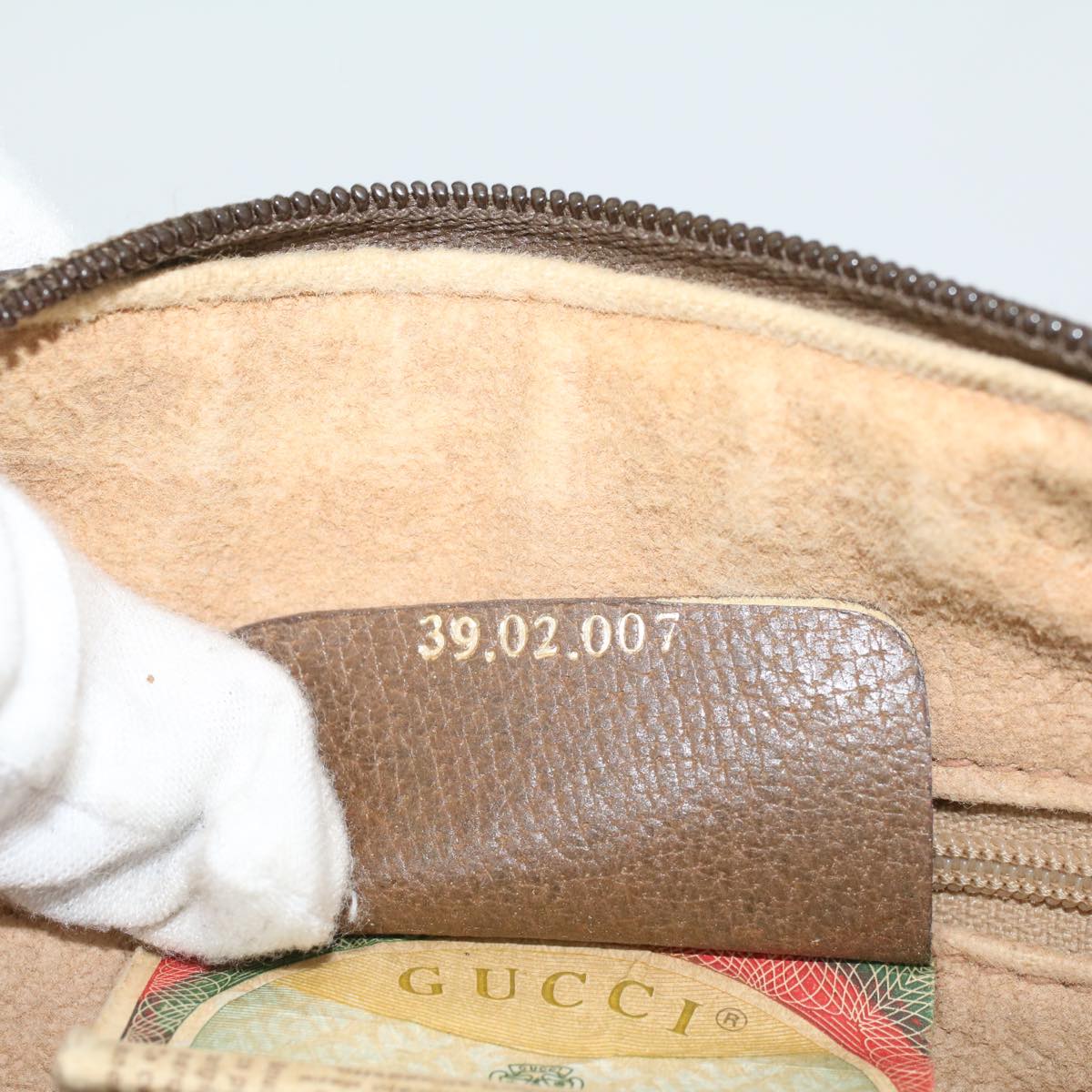 GUCCI GG Canvas Web Sherry Line Boston Bag Beige Red Green 39 02 007 yk8683