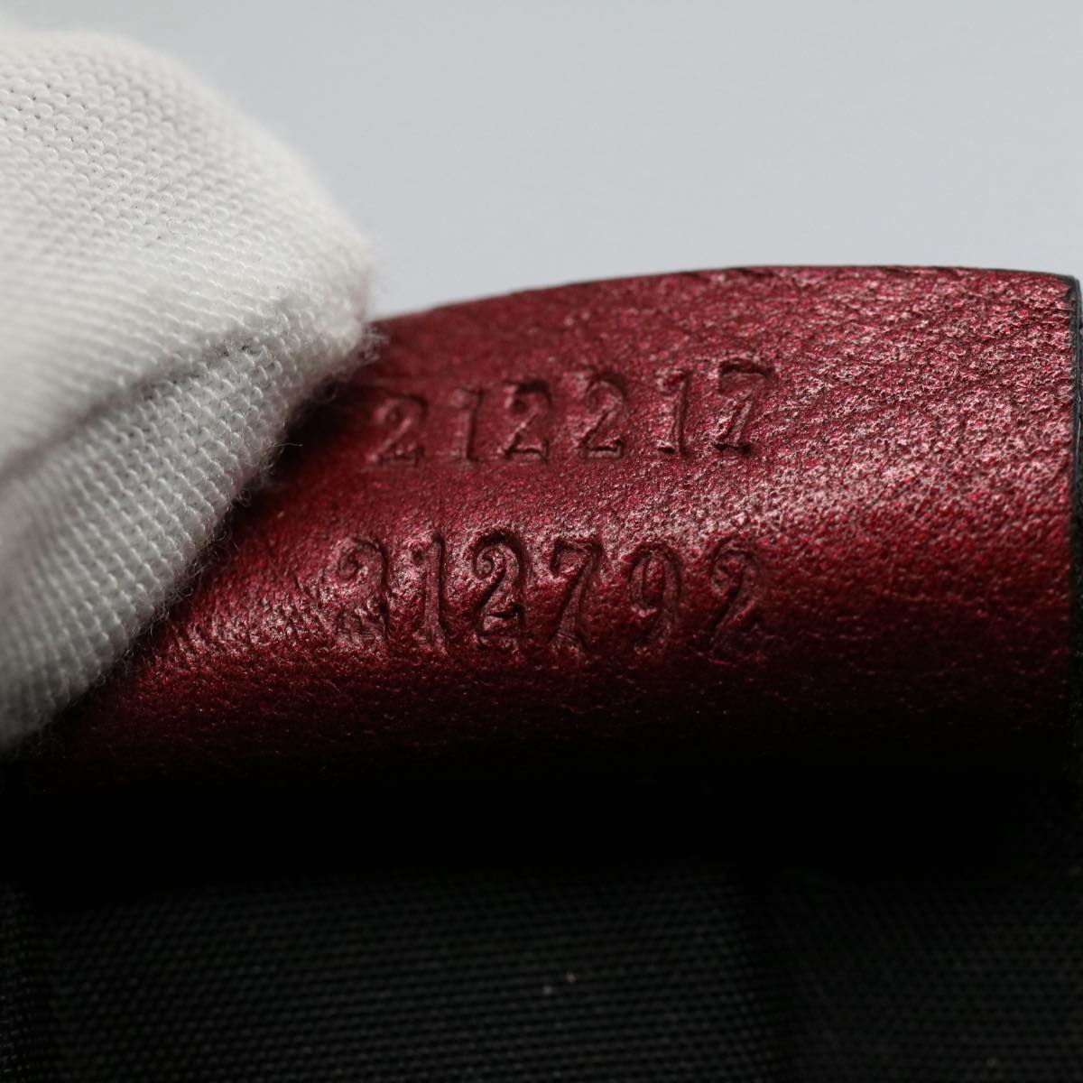 GUCCI GG Canvas Guccissima Pouch Red 212217 yk8686