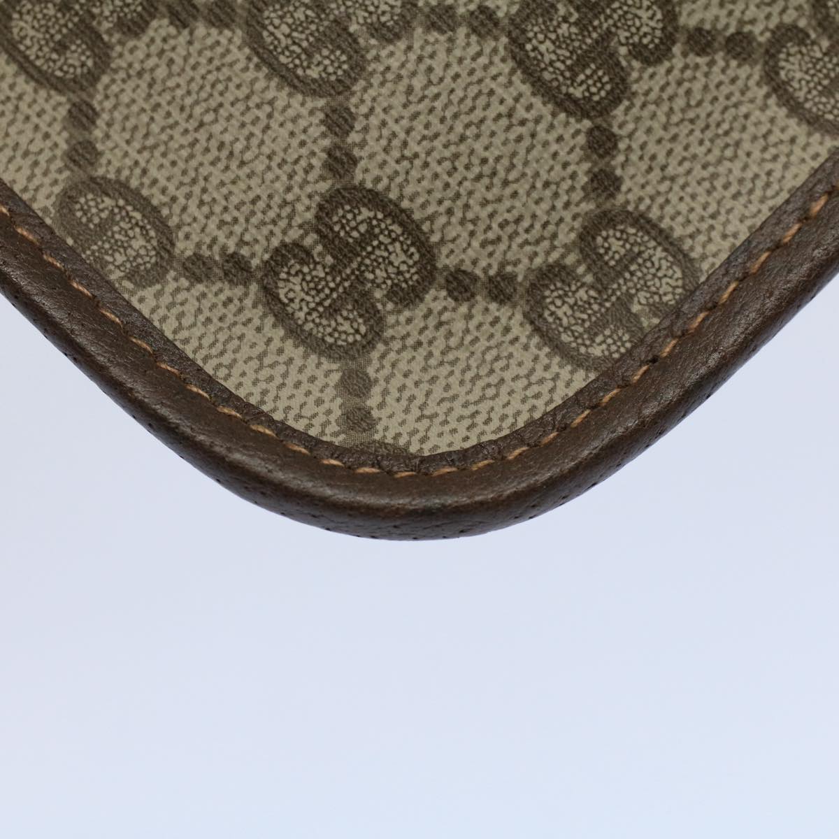 GUCCI GG Canvas Web Sherry Line Pouch Beige Red Green 14 14 5205 yk8690