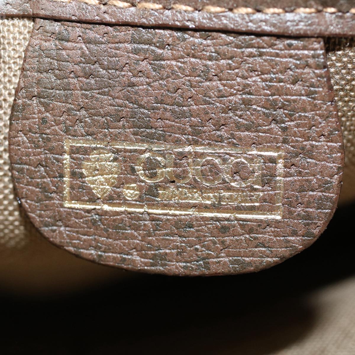 GUCCI GG Canvas Web Sherry Line Pouch Beige Red Green 14 14 5205 yk8690