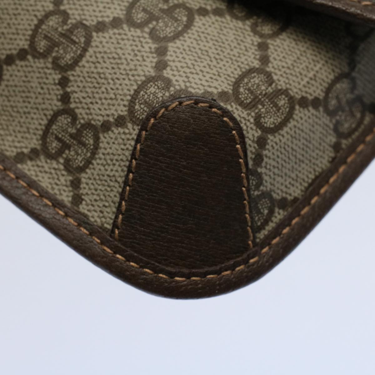 GUCCI GG Canvas Web Sherry Line Pouch Beige Red Green 14 14 5205 yk8690