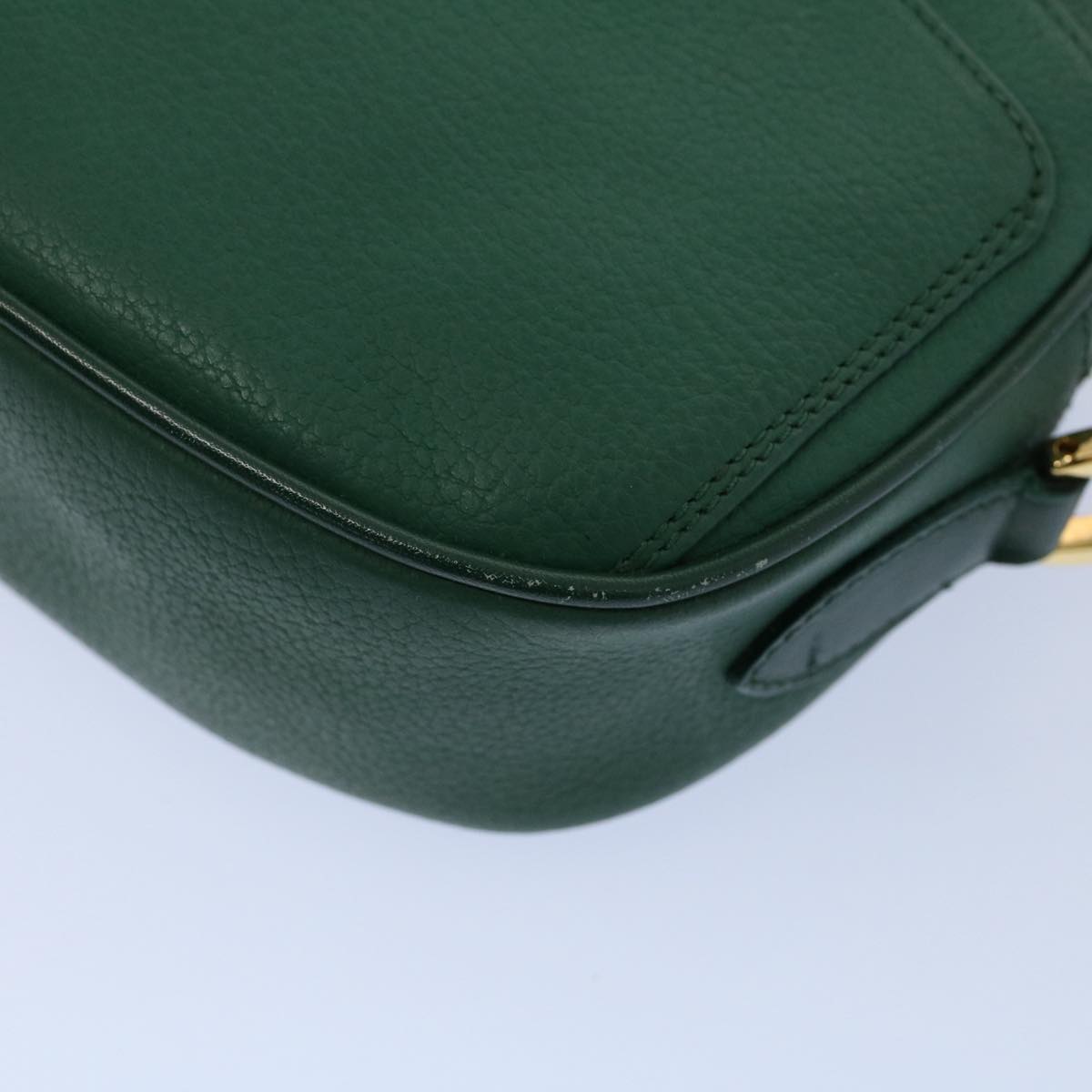 GUCCI Shoulder Bag Leather Green 007 113 0115 yk8692