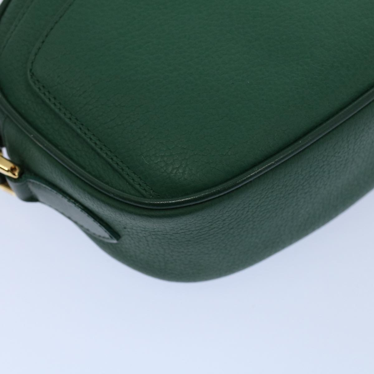 GUCCI Shoulder Bag Leather Green 007 113 0115 yk8692