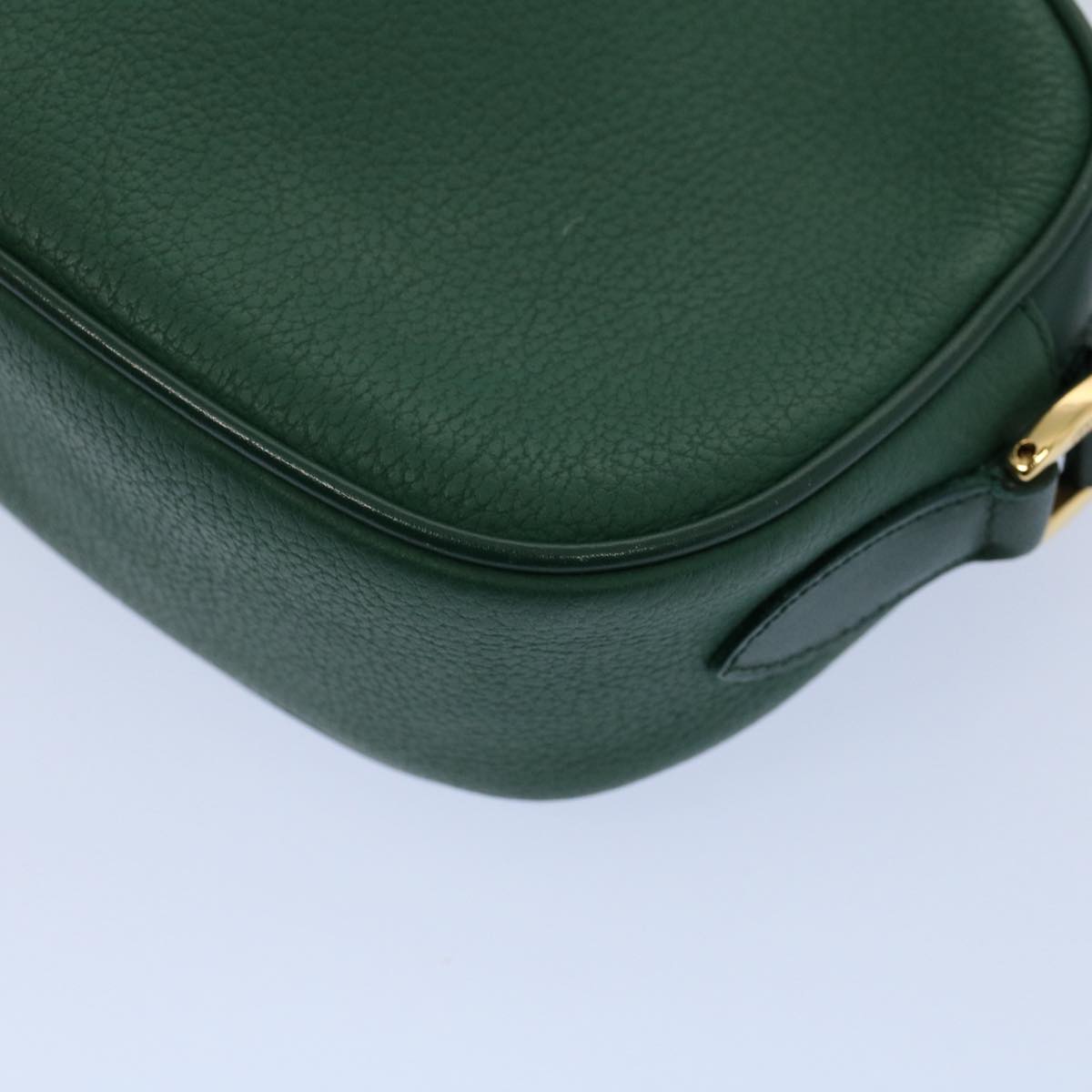 GUCCI Shoulder Bag Leather Green 007 113 0115 yk8692