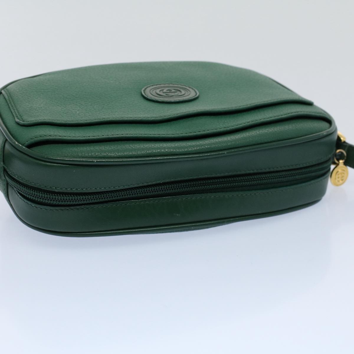 GUCCI Shoulder Bag Leather Green 007 113 0115 yk8692