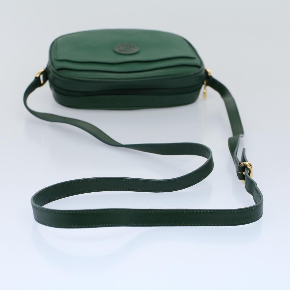 GUCCI Shoulder Bag Leather Green 007 113 0115 yk8692