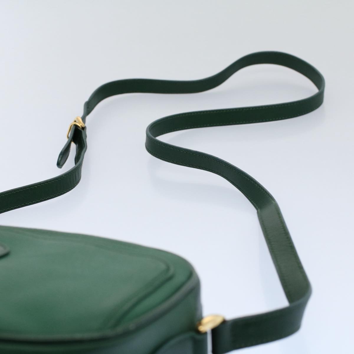 GUCCI Shoulder Bag Leather Green 007 113 0115 yk8692