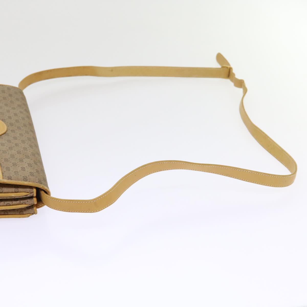 GUCCI Micro GG Canvas Shoulder Bag PVC Leather Beige 004 106 0024 yk8694