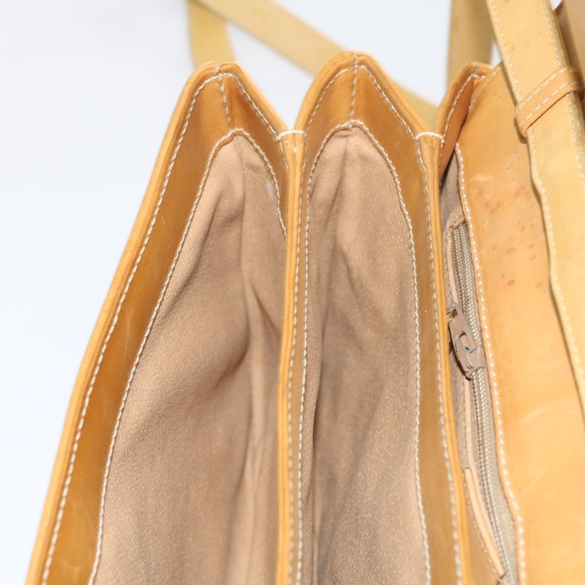 GUCCI Micro GG Canvas Shoulder Bag PVC Leather Beige 004 106 0024 yk8694