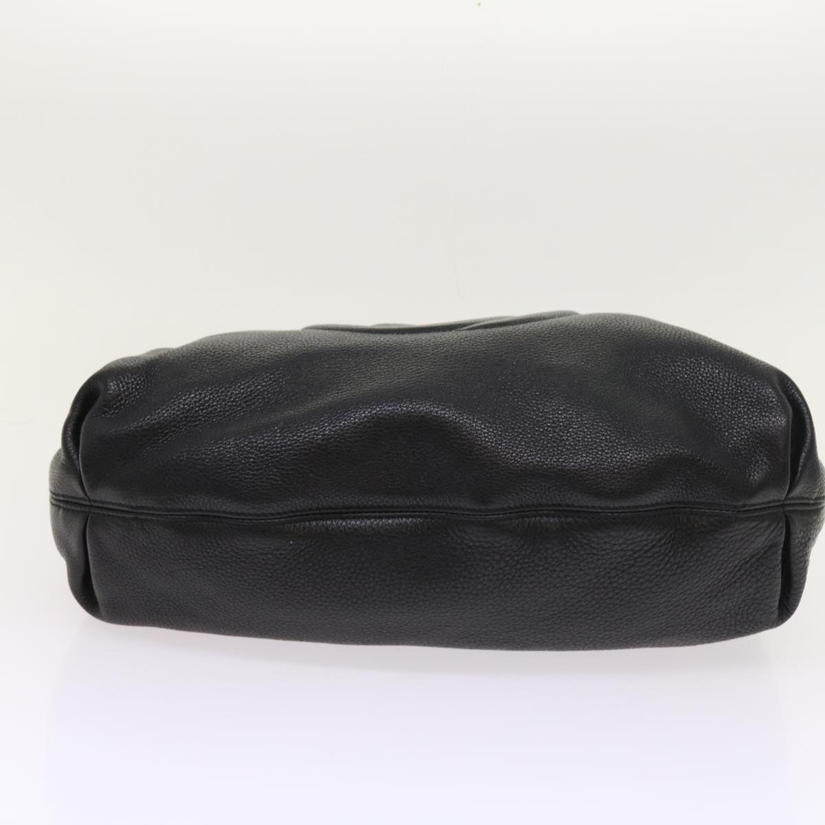 GUCCI Soho Fringe Shoulder Bag Leather Black 282304 yk8698