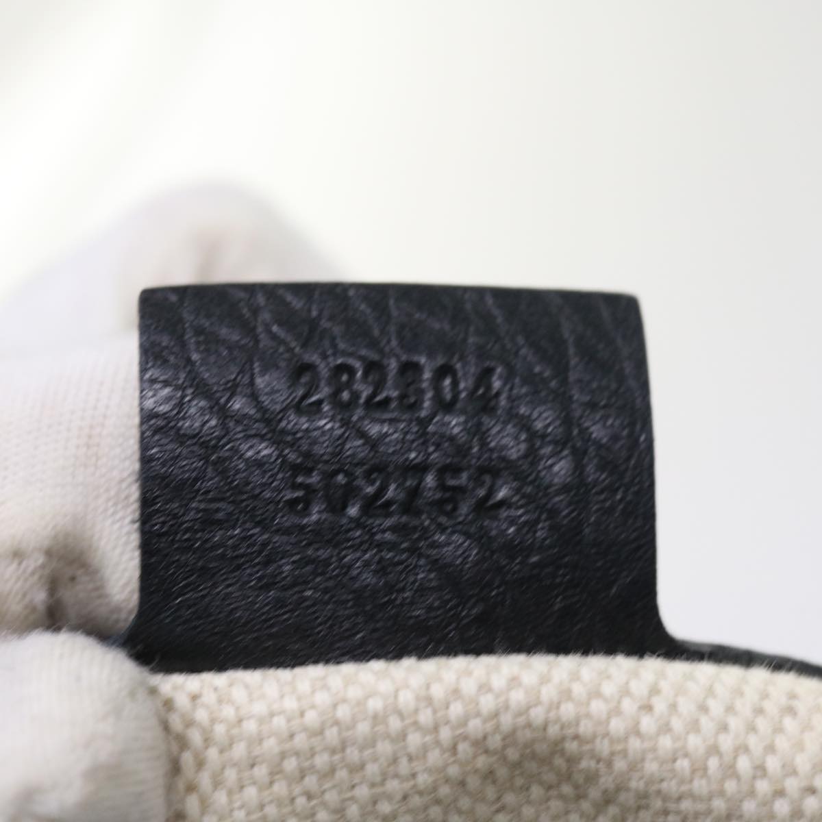 GUCCI Soho Fringe Shoulder Bag Leather Black 282304 yk8698
