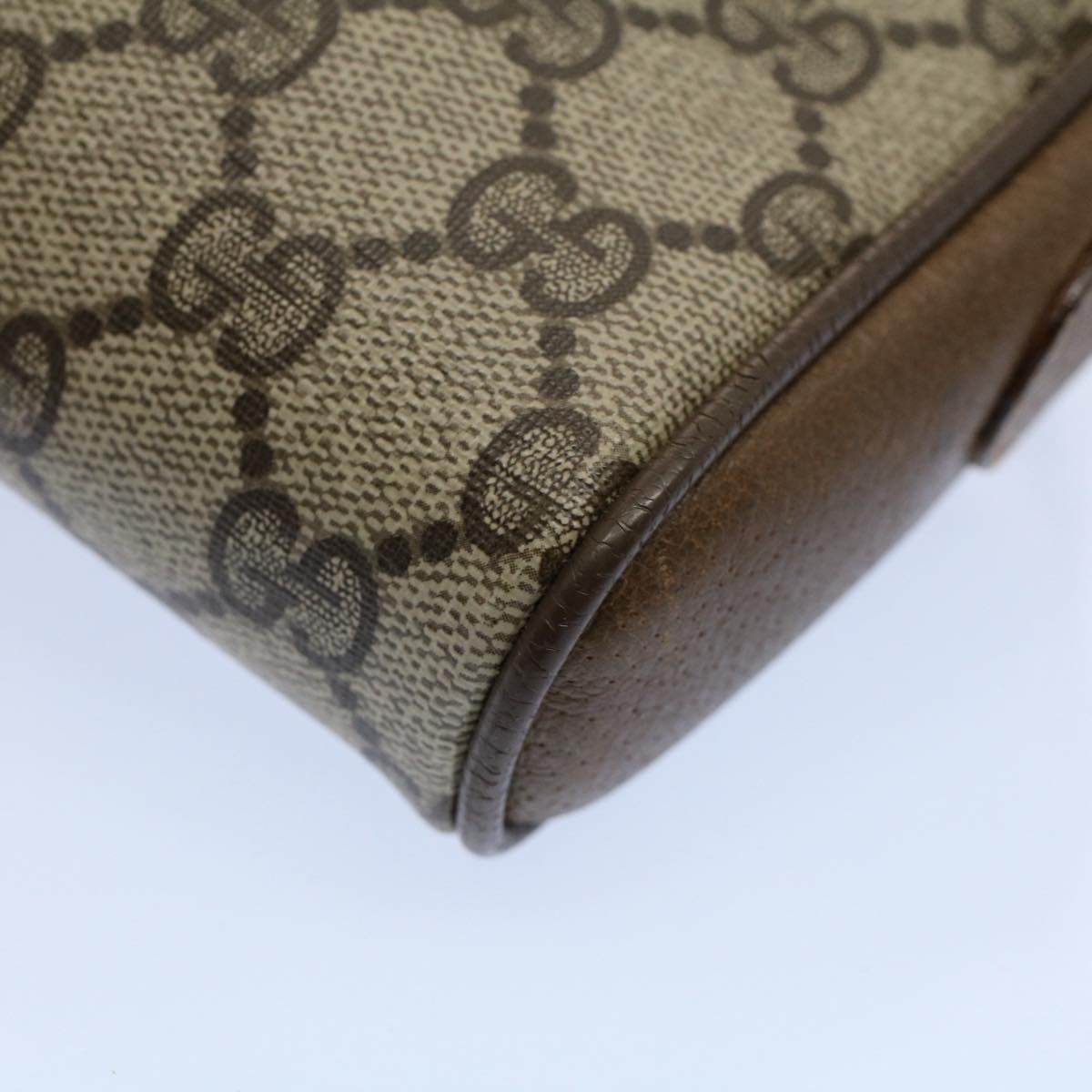GUCCI GG Canvas Web Sherry Line Shoulder Bag Beige Red 116 02 055 yk8699