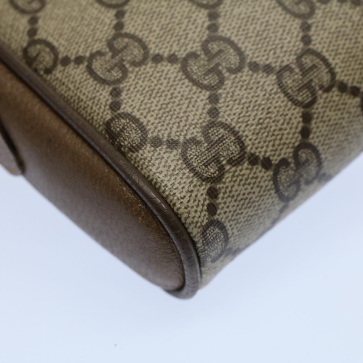 GUCCI GG Canvas Web Sherry Line Shoulder Bag Beige Red 116 02 055 yk8699