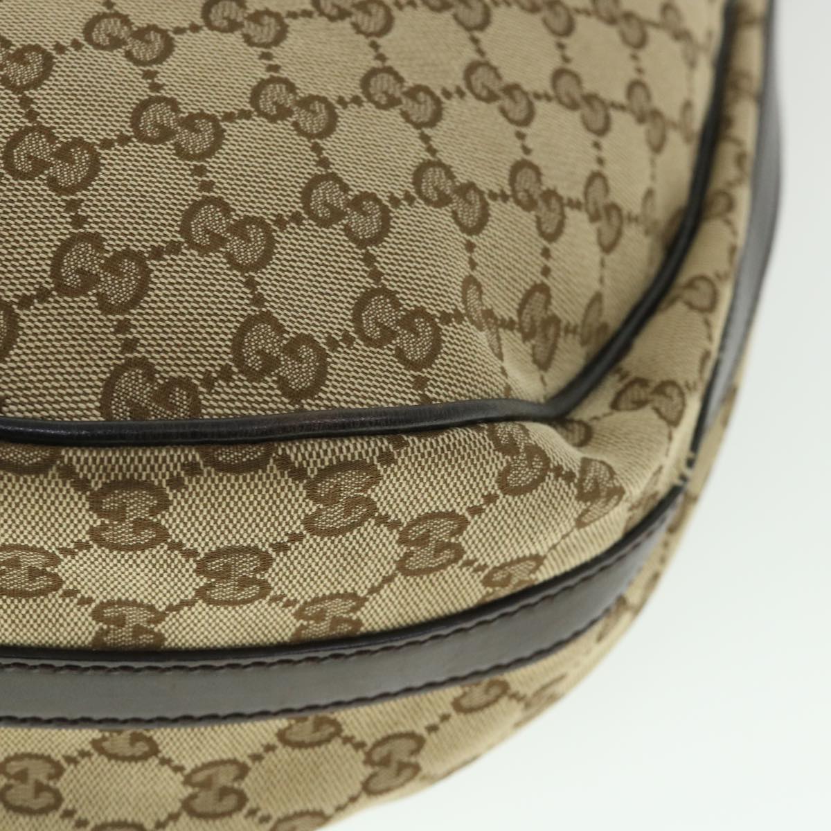 GUCCI GG Canvas Shoulder Bag Beige 232962 yk8702