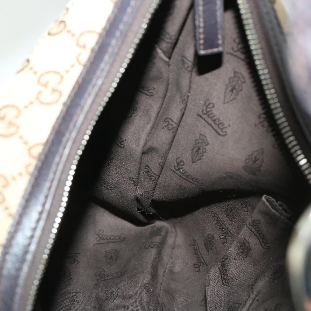 GUCCI GG Canvas Shoulder Bag Beige 232962 yk8702