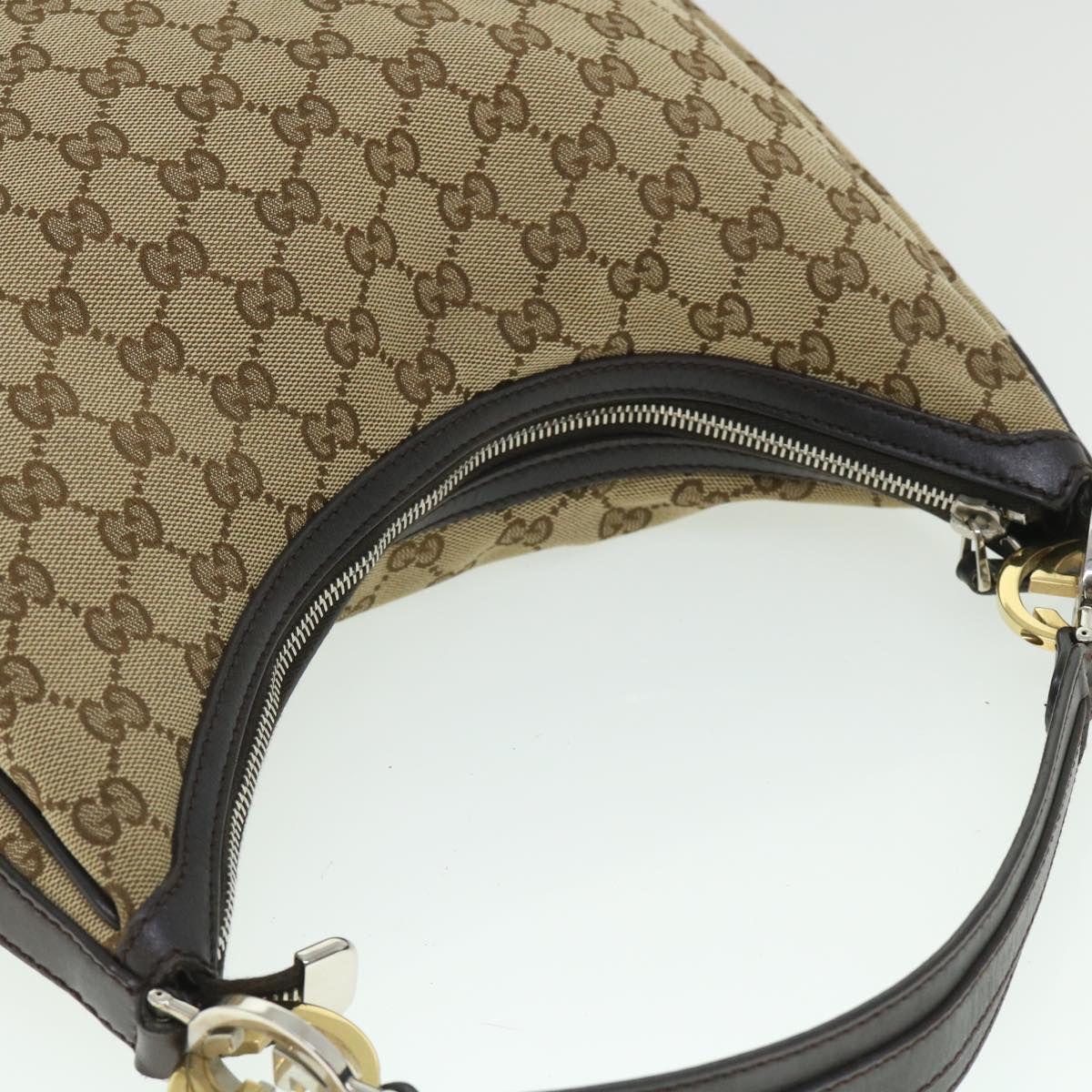 GUCCI GG Canvas Shoulder Bag Beige 232962 yk8702