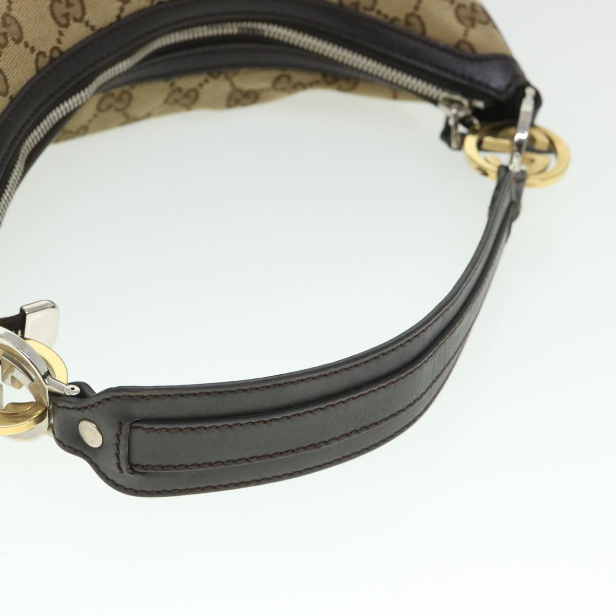 GUCCI GG Canvas Shoulder Bag Beige 232962 yk8702