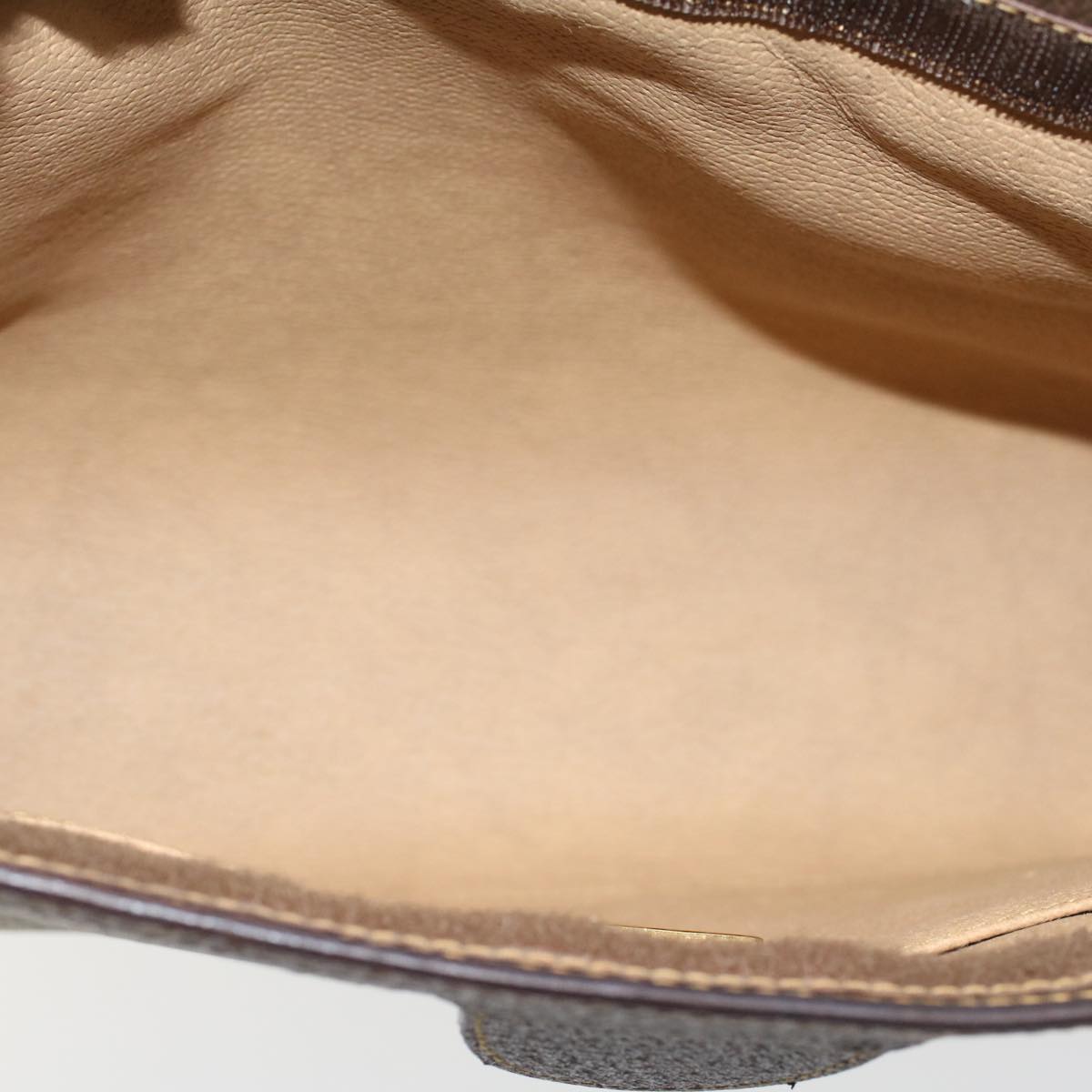 GUCCI GG Canvas Clutch Bag PVC Leather Beige 014 89 0102 yk8706