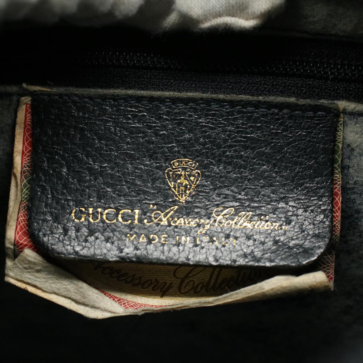 GUCCI GG Canvas Sherry Line Shoulder Bag Gray Red Navy 89 02 032 yk8710