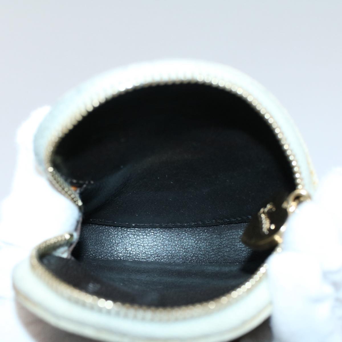 GUCCI GG Canvas Heart Coin Purse Beige 152615 yk8712