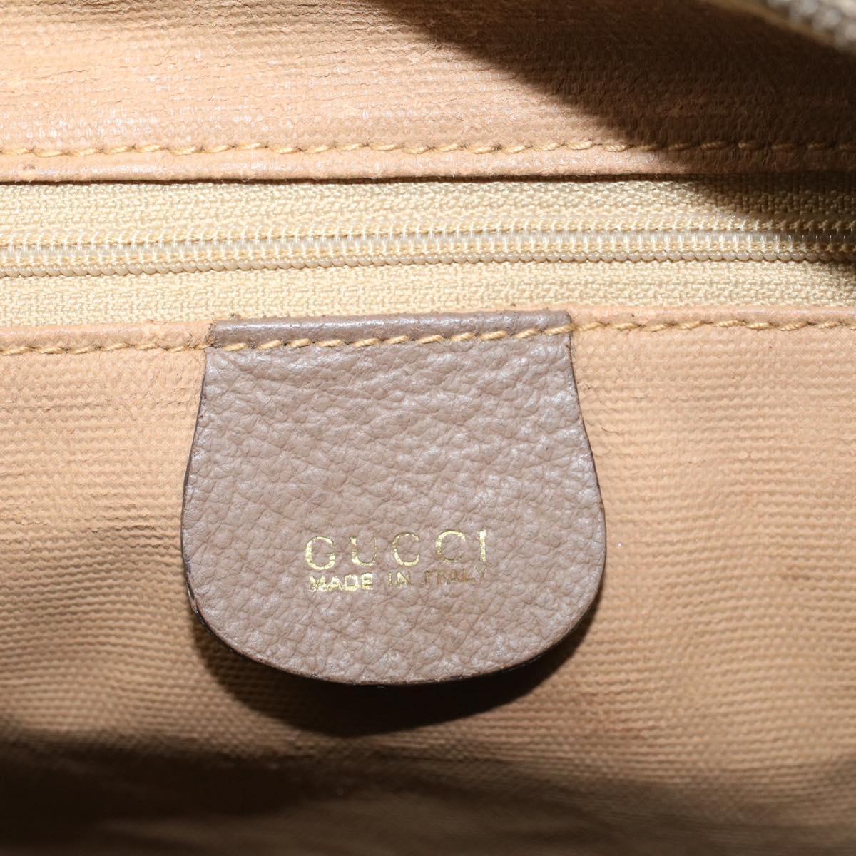 GUCCI GG Canvas Boston Bag PVC Leather Beige 002 123 6842 yk8724