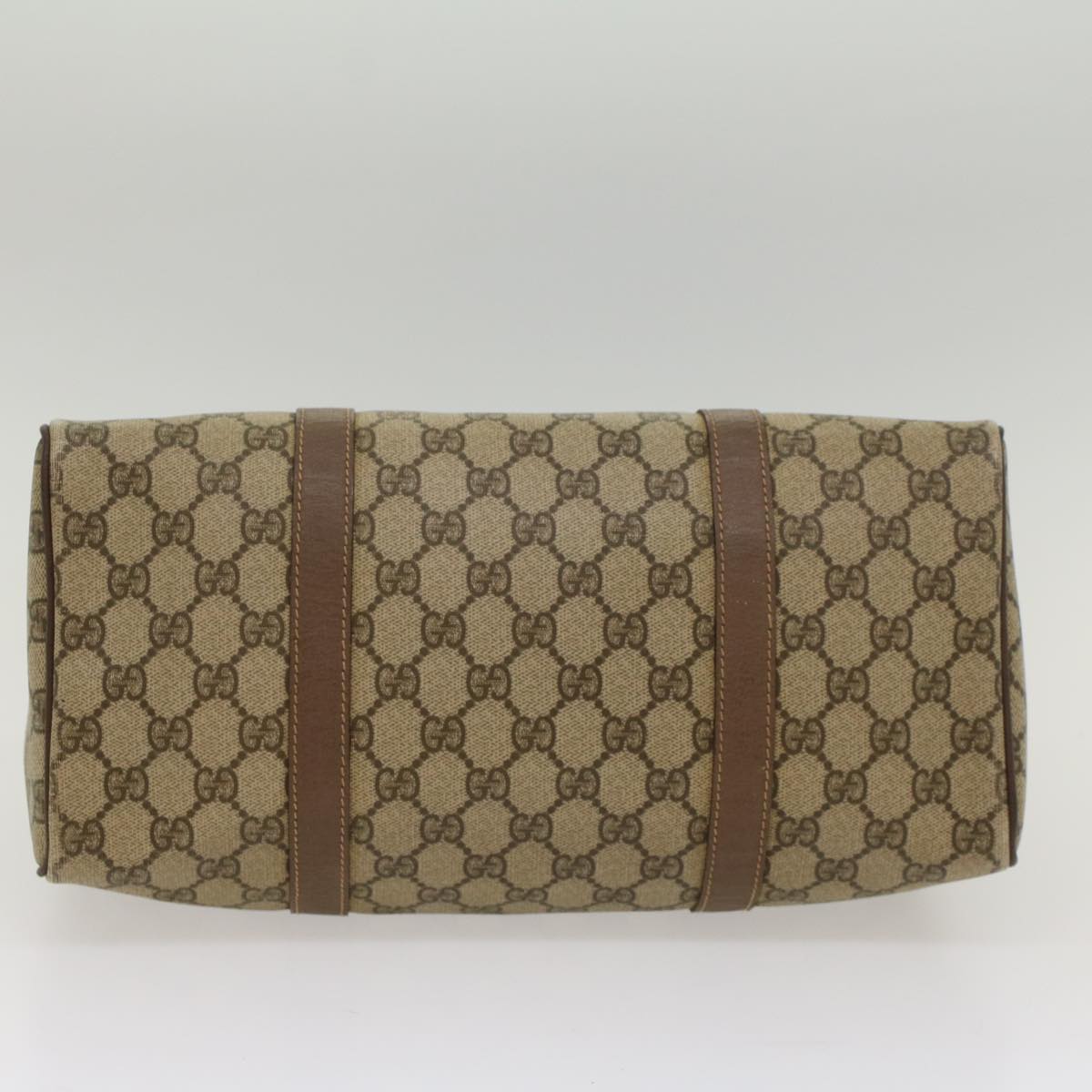 GUCCI GG Canvas Boston Bag PVC Leather Beige 002 123 6842 yk8724