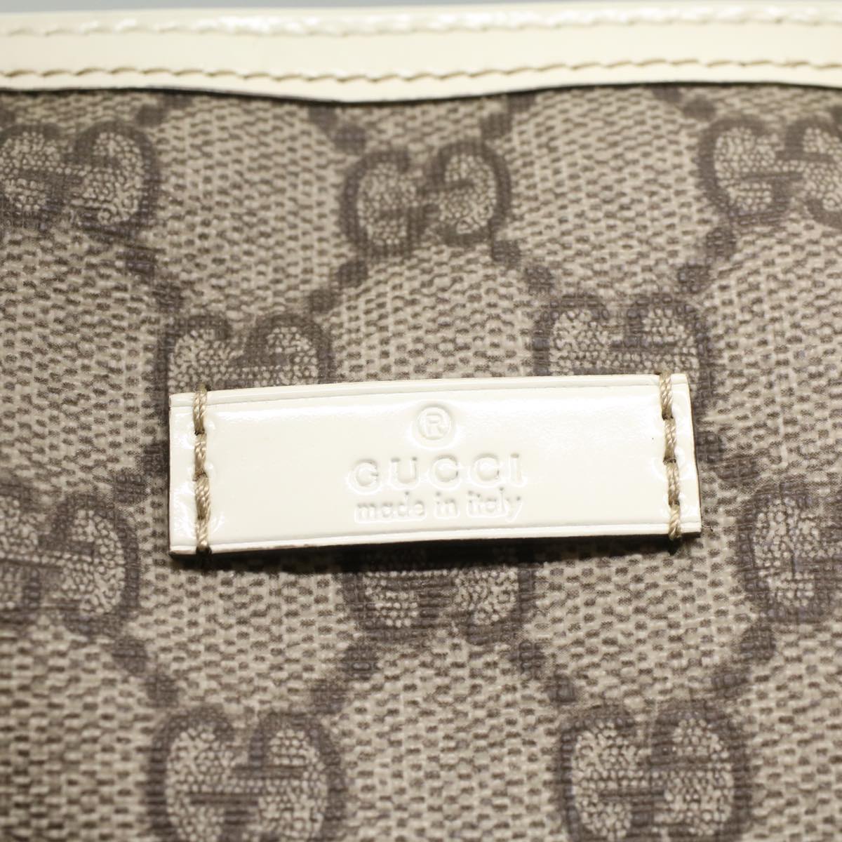 GUCCI GG Canvas Mini Boston Bag PVC Leather Beige 193604 yk8727