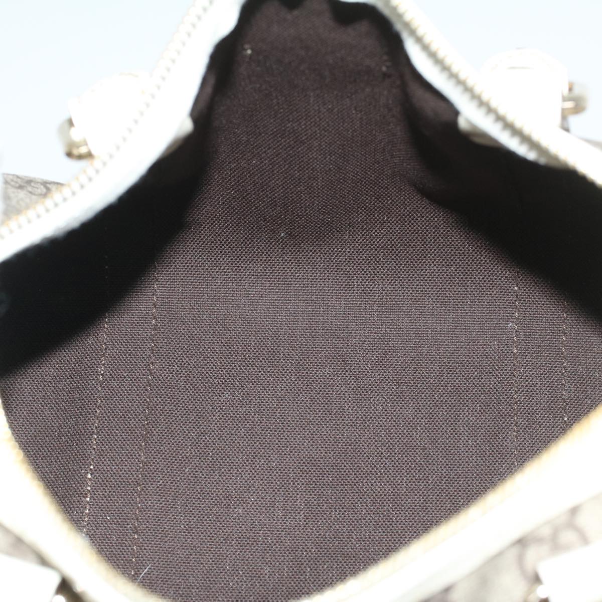 GUCCI GG Canvas Mini Boston Bag PVC Leather Beige 193604 yk8727