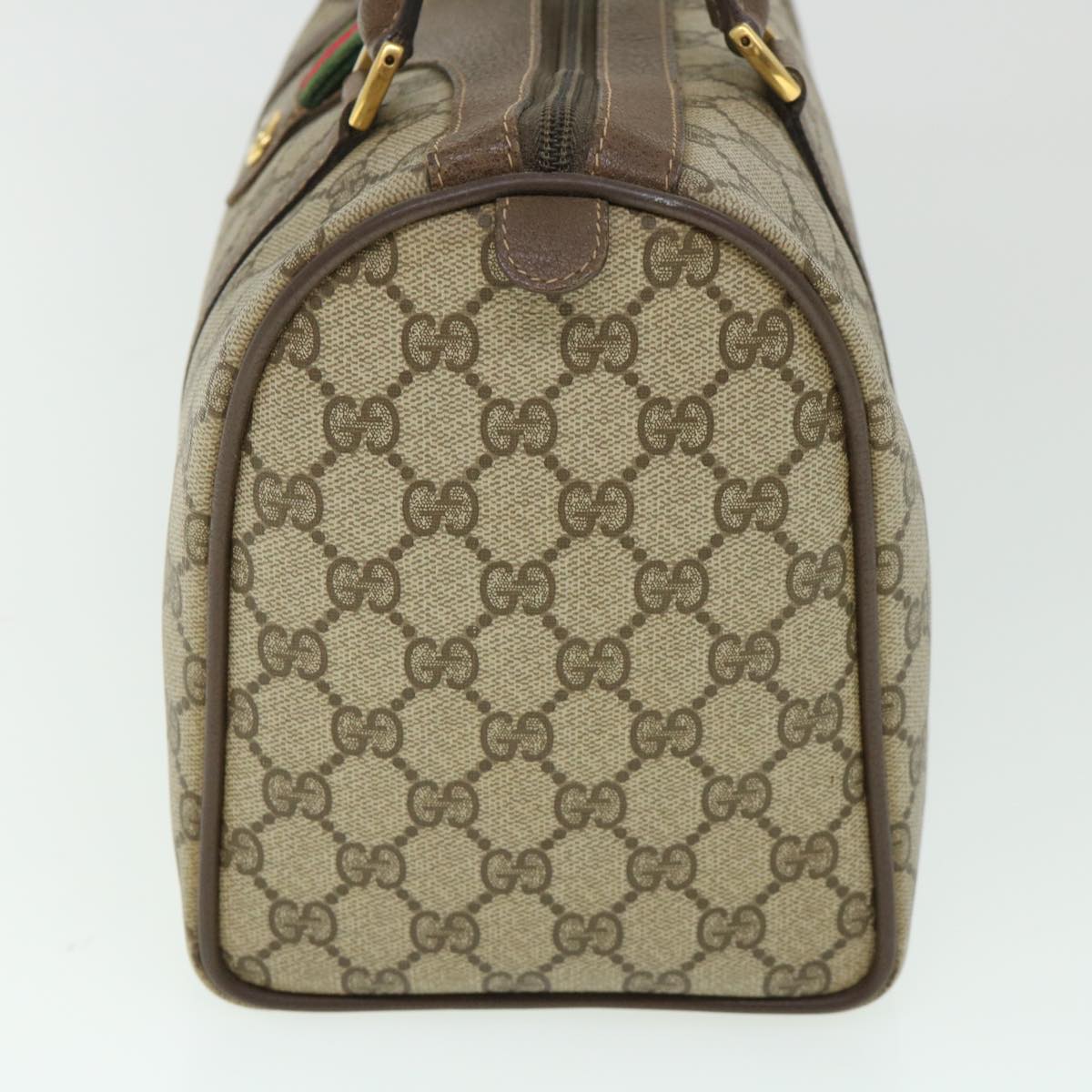 GUCCI GG Canvas Web Sherry Line Boston Bag Beige Red Green 40 02 007 yk8731