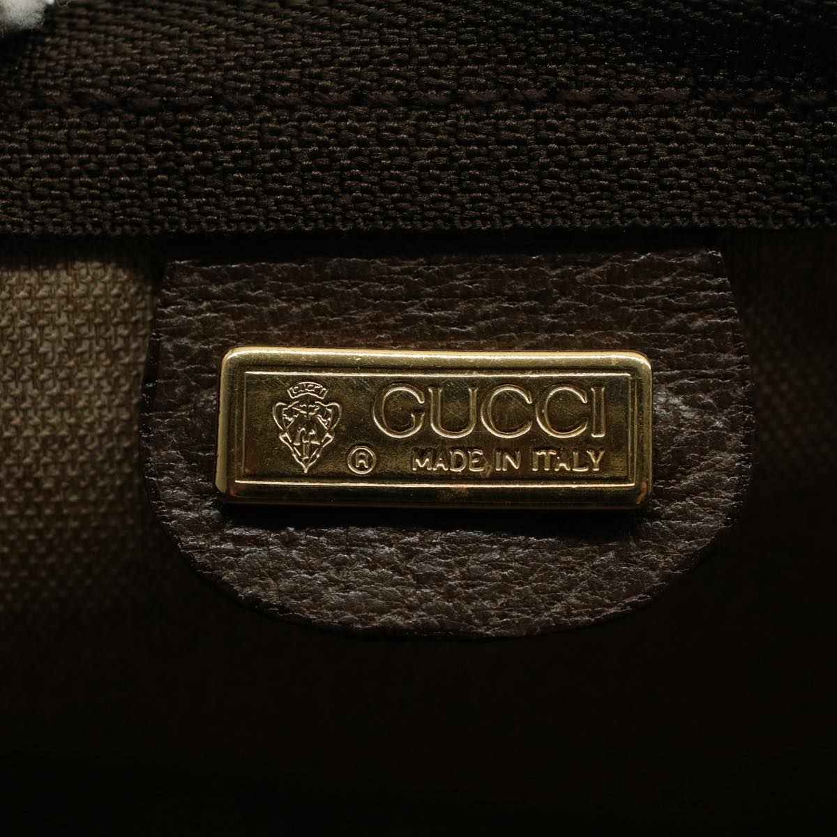 GUCCI GG Canvas Pouch PVC Leather Beige 014 115 6088 9411 yk8737
