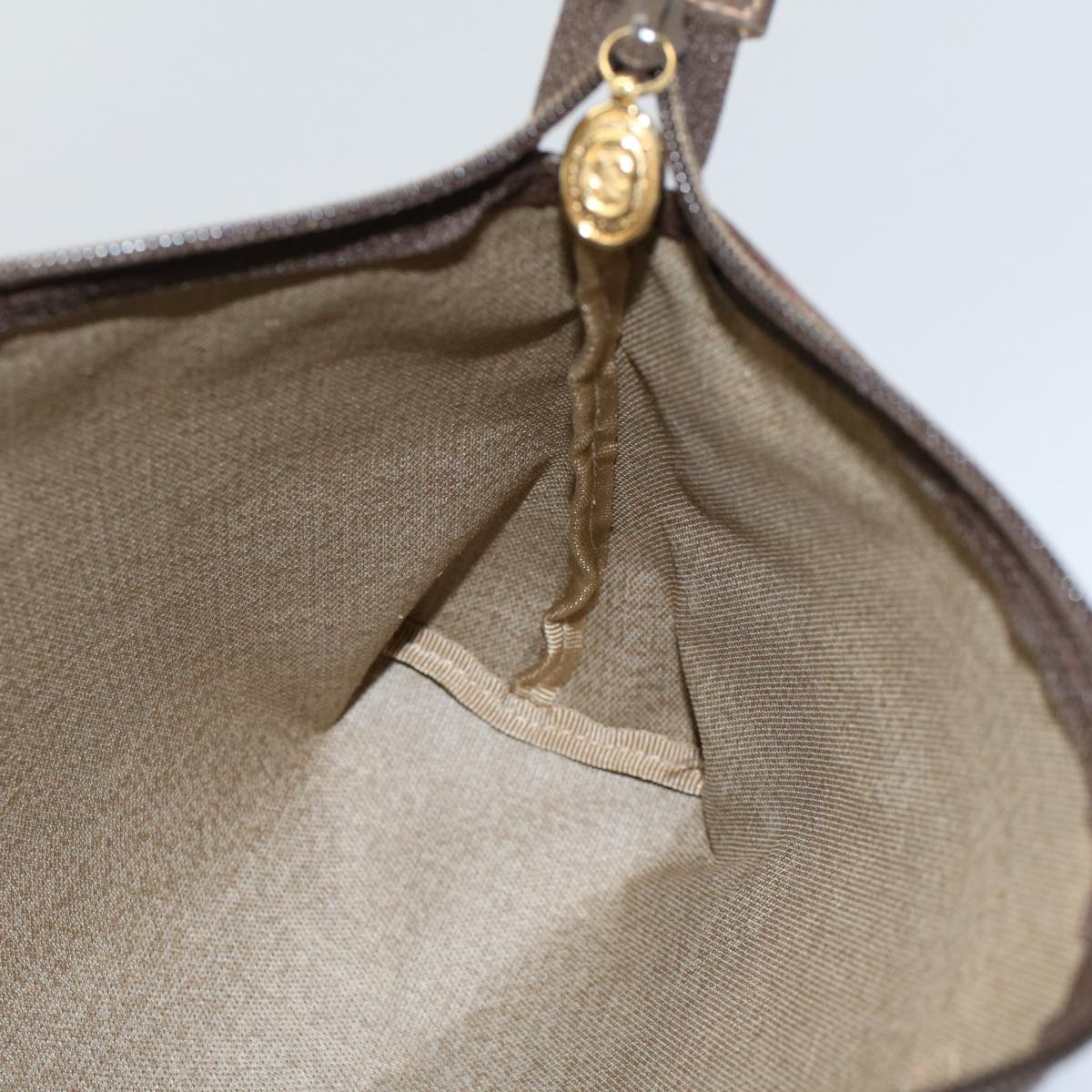 GUCCI GG Canvas Pouch PVC Leather Beige 014 115 6088 9411 yk8737