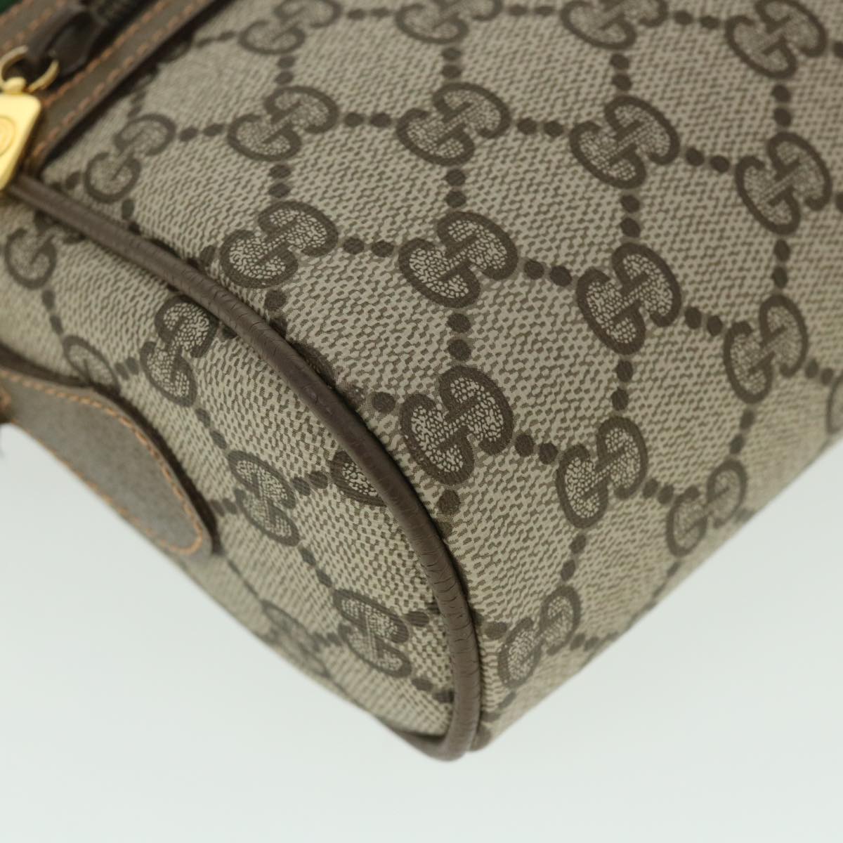 GUCCI GG Canvas Web Sherry Line Shoulder Bag Beige Red 56 02 087 yk8741