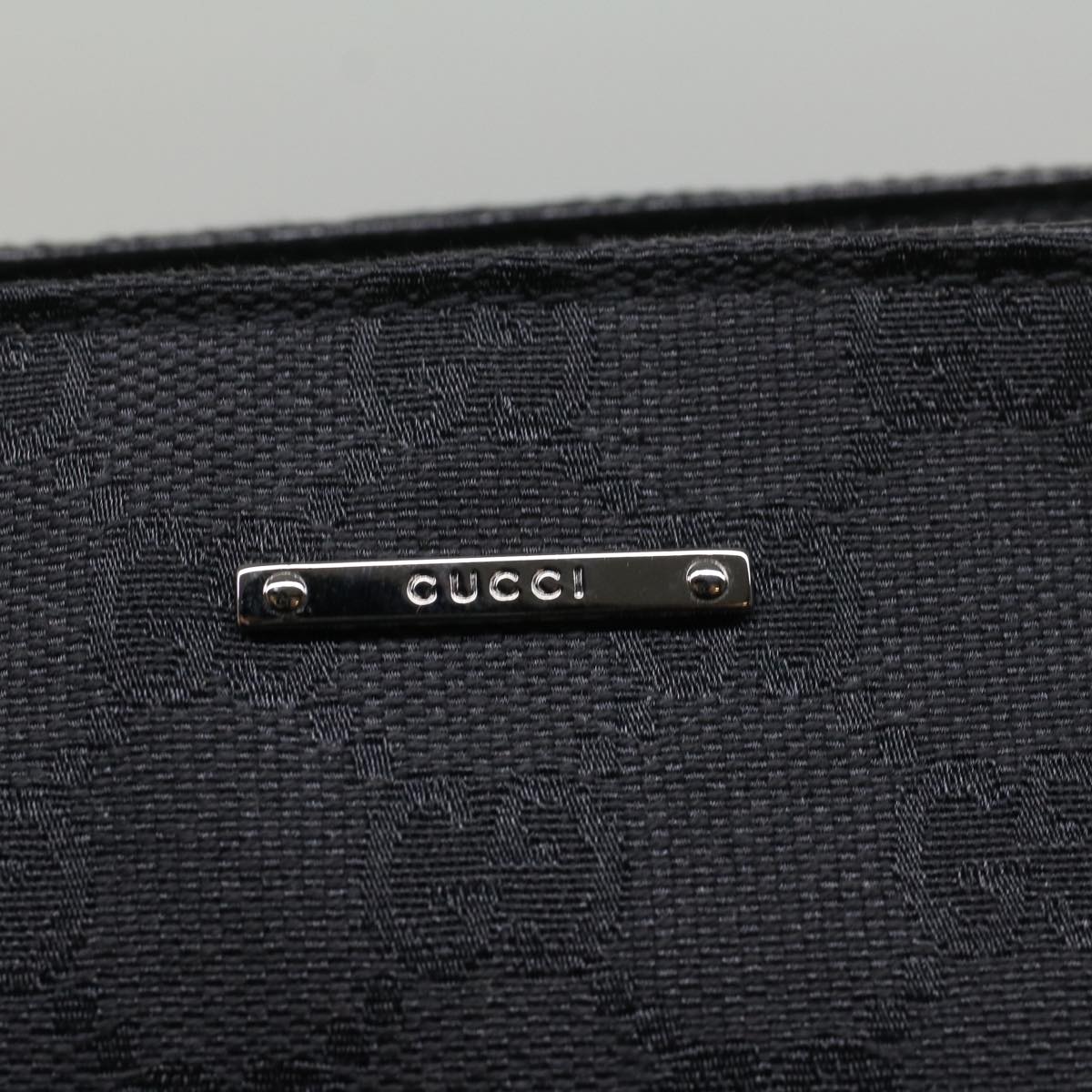GUCCI GG Canvas Hand Bag Black 106644 yk8744