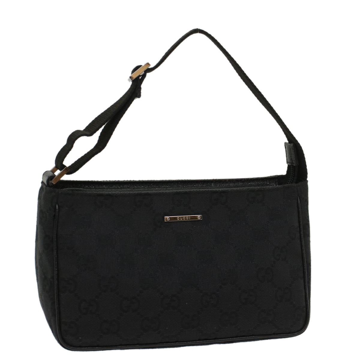GUCCI GG Canvas Hand Bag Black 106644 yk8744